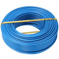 FEIDIAO 飞雕 电线电缆 BV1.5平方 国标家用铜芯电线单芯单股铜线100米 蓝色零线