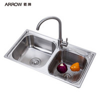 ARROW 箭牌卫浴 AEHS784302R -JZ 304不锈钢水槽龙头套餐