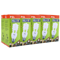 FSL 佛山照明 T3节能灯螺旋型灯泡E27大螺口13W白光 单支装