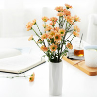 Hömmy 佳佰 陶瓷骨瓷花瓶 不规则皱纸纹 润白