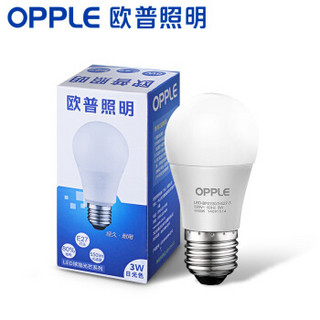 OPPLE 欧普照明 LED球泡 E27大口 白光 3W