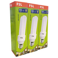 FSL 佛山照明 T4 2U-11W-E27 节能灯 日光色3支装