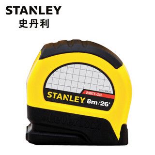 史丹利（Stanley）公英制卷尺 LeverLock公英制卷尺8m/26' STHT30824-23（付款后5-10天发货）