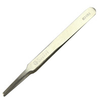 世达(SATA)03104 宽头镊子 不锈钢耐酸防磁宽头长镊子120MM