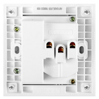 飞雕（FEIDIAO）开关插座面板 五孔插座带usb充电插座面板 86型A6维方雅白