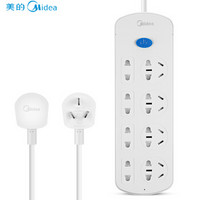 Midea 美的 A1C44L1.8-A5 插线板 1.8米8孔位总控