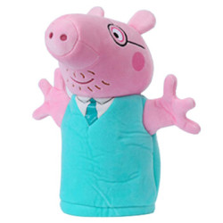 小猪佩奇(PeppaPig)毛绒玩具 粉红猪小妹 儿童互动安抚玩偶 公仔娃娃 26cm 猪爸手偶 *5件