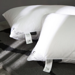 康尔馨 五星级酒店纤维护颈枕头枕芯 全棉面料 蓬松柔软可水洗 1050g 74*48cm