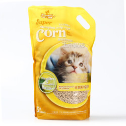 洁客 玉米猫砂 柠檬香味 5L *8件