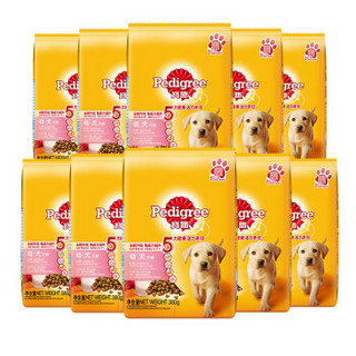 Pedigree 宝路 通用幼犬狗粮 牛肉味 380g*10袋 整箱装