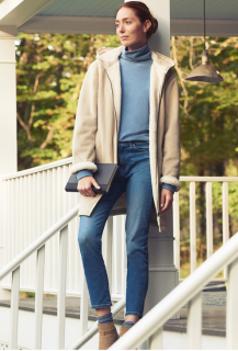 UNIQLO 优衣库 401454 女士高腰牛仔裤