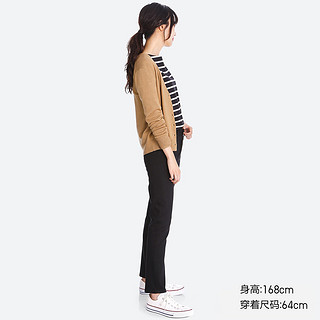 UNIQLO 优衣库 401454 女士高腰牛仔裤 黑色，160/64A