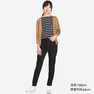 UNIQLO 优衣库 401454 女士高腰牛仔裤 黑色，160/64A