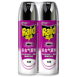 Raid 雷达蚊香 雷达(Raid) 杀虫剂喷雾 550ml*2瓶 无香型 杀蟑喷雾 杀虫气雾剂 杀蟑螂药 灭蟑螂