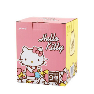 yekee 宜洁 Y-9551 Hello Kitty 垃圾袋 盒装抽绳式 45cm*50cm 9卷162只