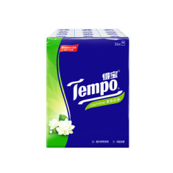 Tempo 得宝 手帕纸 4层*7张*36包 茉莉花味 *4件