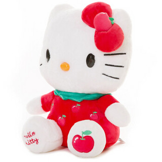  Hello Kitty 凯蒂猫 毛绒玩具 水果系列 苹果红色