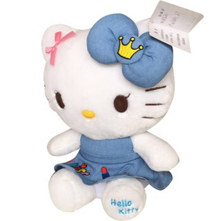  Hello kitty 凯蒂猫 毛绒玩具 牛仔刺绣系列