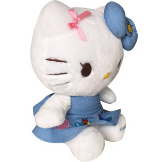  Hello kitty 凯蒂猫 毛绒玩具 牛仔刺绣系列