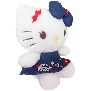  Hello kitty 凯蒂猫 毛绒玩具 牛仔刺绣系列A款