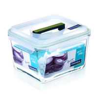 三光云彩 韩国进口钢化玻璃手提型大容量保鲜盒耐热收纳盒   MHRB370/3700ml