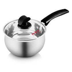 炊大皇(COOKER KING)奶锅 WG16348 美式不锈钢奶锅三层复底加厚厨具16cm *3件