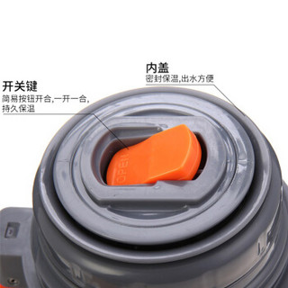 HAERS 哈尔斯  HG-2000-14 304不锈钢水壶 本色 2000ml