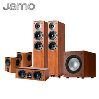 尊宝（JAMO）C605+C60CEN+C60SUR+J10 音响 音箱 5.1声道木质无源落地式家庭影院 高保真（暗苹果色）