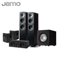 尊宝（JAMO）C 605+C 60CEN+C 60 SUR+J10 音箱 音响 家庭影院套装（黑色）