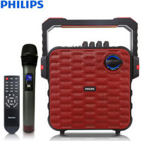 飞利浦（PHILIPS）SD60  音响 音箱 蓝牙音响 手提音响 大功率音响 卡拉OK USB播放 家用会议跳舞 无线话筒红