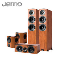 尊宝（JAMO）C605+C60CEN+C60SUR 音响 音箱  5.0声道木质无源落地式家庭影院 高保真（暗苹果色）