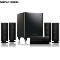 哈曼卡顿 Harman Kardon(Harman/Kardon)HKTS 30BQ/230-C 音响 音箱 5.1声道 HIFI 壁挂 桌面式 家庭影院 黑色 不含功放