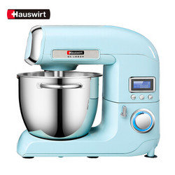 海氏（Hauswirt）厨师机多功能和面机鲜奶机铸铝机身电子显示屏HM780蓝色