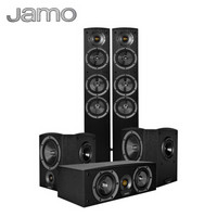 尊宝（JAMO）C 607+C 6 SUR+C 6 CEN 5.0声道木质无源家庭影院套装 音箱/音响/家庭影院（黑色）