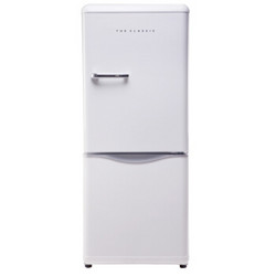 大宇（DAEWOO）ODF-M300W 150L 经典复古迷你小型双门电冰箱 家用无霜 冷藏保鲜 珍珠白色