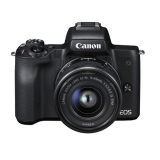 Canon 佳能 EOS M50 （15-45+55-200双镜头套机）黑色