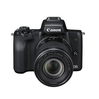 Canon 佳能 EOS M50 （15-45+55-200双镜头套机）黑色