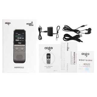 aigo 爱国者 录音笔R5522 16G 一键录音 专业高清