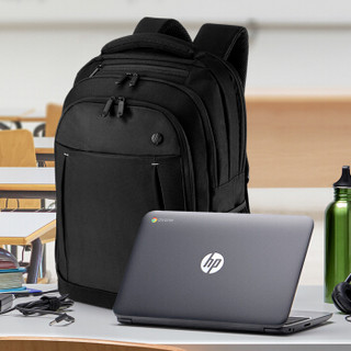 惠普（hp）电脑包17.3英寸大容量多功能旅行背包商务男女笔记本双肩包 黑色 2SC67AA