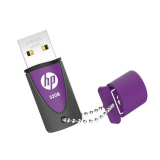 惠普（HP）32GB USB2.0 U盘 v245l 紫色 环保矽胶电脑u盘车载优盘