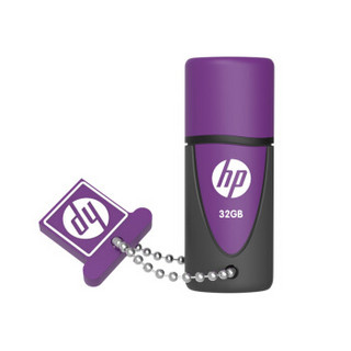 惠普（HP）32GB USB2.0 U盘 v245l 紫色 环保矽胶电脑u盘车载优盘