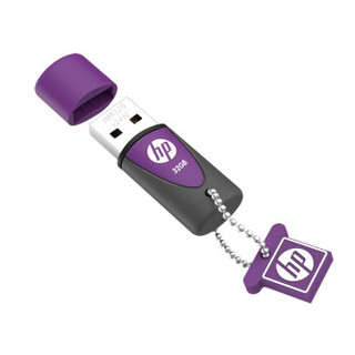 惠普（HP）32GB USB2.0 U盘 v245l 紫色 环保矽胶电脑u盘车载优盘