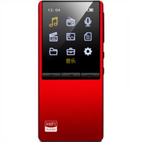月光宝盒 F108 月光宝盒 F108  MP3 MP4 金属红色 外放蓝牙HIFI无损播放器 双孔耳机 学生可用 (红色)