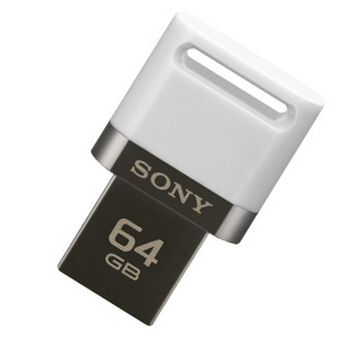 索尼（SONY）64GB U盘  USB 3.1 micro电脑手机双接口OTG 白色 读速130MB/s 手机U盘金属U盘 多用车载优盘