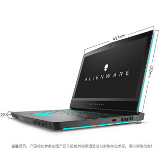 Alienware 外星人 Alienware Alienware 17 R5-R3748B 17.3英寸笔记本电脑(黑色、i7-8750H、16GB、256G+1T、GTX1070)