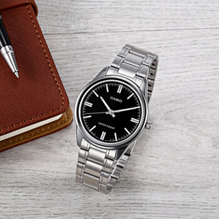 CASIO 卡西欧 MTP-V005D-1AUDF 男士简约石英表 防水 钢带