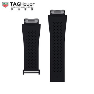 TAG Heuer 泰格豪雅 2FT6126 智能腕表黑色橡胶表带 带泰格豪雅logo适配黑钛合金表扣 45毫米