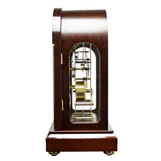 赫姆勒(Hermle)座钟 黑杉木设计师金色钟塔动力储存机械座钟22712-030791