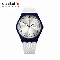 swatch 斯沃琪 ORIGINALS 原创系列 GN720 银白光芒 女士石英腕表