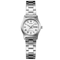 CASIO 卡西欧 指针系列 LTP-V006D-7BUDF 女士石英表 防水 钢带